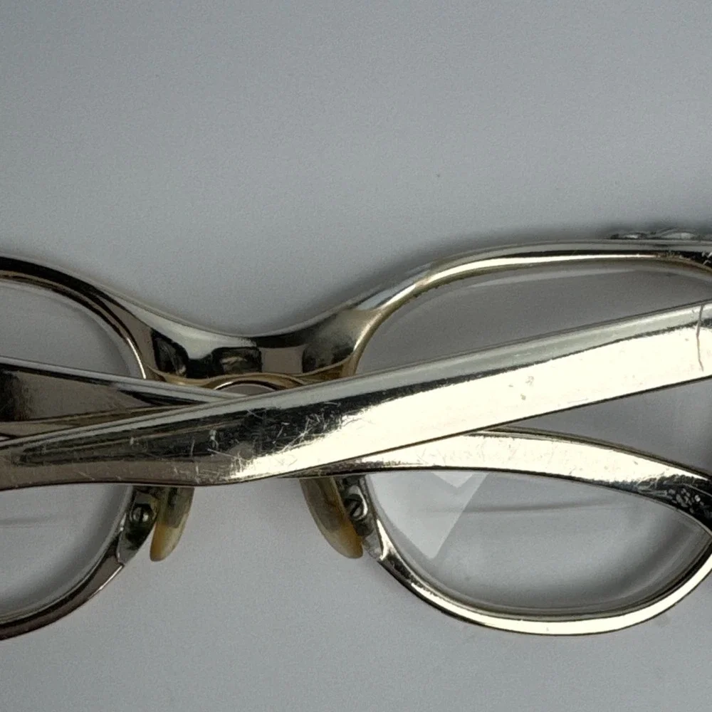 Tura Inc Filigree Gold-Tone Women's Eyeglasses US Pat 631706 Cat-Eye Vintage